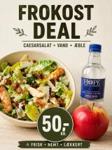 Frokost Deal Cæsarsalat M. kylling, Kildevand, frugt